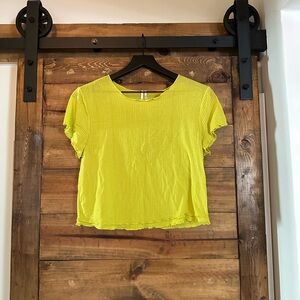 Anthropologie Bright Crop Top
